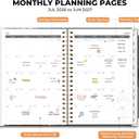 AHGXG Academic Planner 2026-2027, July 2026 - June 2027, Weekly and Monthly, 8.5" x 11", Hardcover, Spiral-Bound, Calendar, Agenda for Women, Student, School, 12-Month Tabs (Colourful Tree)