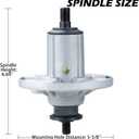 3 Pack AM143469 Spindle Assembly Replaces John Deere AM137483, AM136733, AM143469, AM134292, AM137097 for John Deere X300, X300R, X304, X310, X324, Z225, Z245 Lawn Tractors