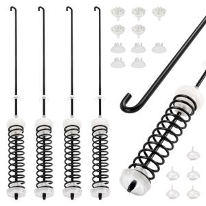 Upgraded W10780045 NTW4516FW3 RTW4516FW2 RTW4641BQ0 WTW4816FW2 WTW4800BQ1 NTW4516FW1 NTW4605EW0 WTW4800BQ0 NTW4516FW0 Washer Suspension Rods Kit for Amana Whirlpool Kenmore Washing Machine