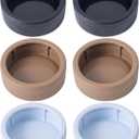 COMSUN 6 Pack Anti-Escape Reptile Food Dish Bowls, Plastic Worm Water Dish, Mealworm Feeder Cups for Small Gecko, Lizards, Bearded Dragon, Chameleon 2.83" W x 2.83" D x 0.98" H, 3 Colors
