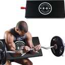 Fitlaya Fitness Preacher Curl Pad Barbell & Dumbbell Bicep Curl Support Isolator Home Gym Equipment for Arms Bodybuilding - Black