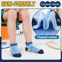Welwoos Baby Girls Boys Toddlers Grips Socks Kids Non Slip Anti Skid Ankle Cotton No Show Socks with Grippers