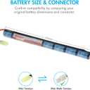 Tenergy Airsoft Battery 9.6V 1600mAh NiMH Stick Battery High Performance Stick Type Batteries w/Mini Tamiya Connector for Airsoft