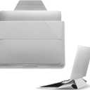 MOFT Laptop Carrying Case and Stand, Two Adjustable Angles, Ultra Thin Parts for 15" 16" Laptop, Compatible with MacBook Pro 2021 2022, Misty Gray