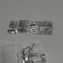 Flush Mount Bracket with Screws 6 Sets Hanging Buckle Kit, Interlocking Heavy Duty Photo Frame Hook, Furniture Connector for 100lb Picture Hangers Art Gallery Wall Mount Hardware, Stainless Steel (6)