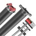 Garage Door Torsion Springs 1.75(Pair) with Non-Slip Winding Bars, Coated Torsion Springs with a Minimum of 18,000 Cycles (0.207X1.75''X24'')