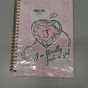 Pink Personalized Notebook Journal for Teen Girls Women, Initial Monogrammed Gifts for Women Girl, Teen Journals for Girls, Coquette Pink Bow Initial S Hardcover Spiral Notebook, 5.5x8.3