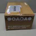 oneisall Dog Grooming Vacuum, Pet Grooming Vacuum with Clipper Nail Grinder, 1.5L Dust Cup Dog deshedding Brush with 7 Tools for Shedding Pet Hair, Home Cleaning(Blue)