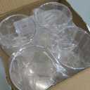 4pcs Cylinder Glass Vase Hydroponic Flower Vase Fish Bowl Glass Fish Tank Home Office Decor