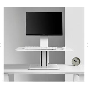 HumanScale Height Adjustable QuickStand Desk, Heavy Mount With Large PlatForm And CrossBar