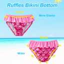 Lovekider Little Girls Swimsuits Two Pieces Swimwears Rash Guard Set Long Sleeve UPF50+ Bathing Suit for Beach 2-8T (3-4T, Mermaid Scales Purple)