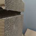 Zakkart 2-Pack Cat Scratching Board, 25.6'' Tall Cardboard L Shape Vertical Cat Scratchers for Indoor Cats, Cat Scratching Post for Wall and Couch, Large
