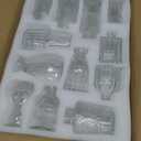 Der Rose Glass Bud Vases Set of 12, Small Bud Vases for Flowers, Rustic Wedding Centerpieces and Home Decor (Clear)