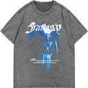 SOLY HUX Men's Letter Graphic T Shirt Short Sleeve Round Neck Tee Summer Shirt Streetwear Tops, XL