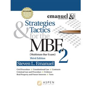 Strategies & Tactics for the MBE 2 (Bar Review) - Paperback