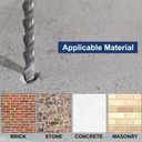 Worker Bee SDS Plus Rotary Hammer Drill Bits & Chisels Set,Concrete Masonry Hole Tool,17-Piece