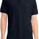 Tommy Hilfiger Men's Short Sleeve Cotton Pique Polo Shirt in Classic Fit (Navy Blazer Heather), Size: Small