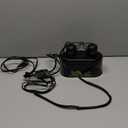 REPTI ZOO Nano Combo Print Tropical Desert Reptile Dual Deep Dome Lamp Fixture for Reptile Max 40 Watts Max Bulb Height 4 in Per Socket UVB Light Fixture Dual Lamp Cap Combo Integration Design