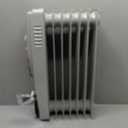 Kismile 1500W Oil Filled Radiator Heater, Portable Electric Heater with 3 Heat Settings, Adjustable Thermostat, Overheat & Tip-Over Protection, Oil Heaters for Indoor Use (Grey) (26.1inches)