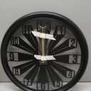 Axioglo Modern Metal Wall Clock,Silent Non-Ticking, Battery Operated Clock with Hollow-Out Design, Decorative Clock for Living Room, Bedroom, or Office Wall Decor-18”