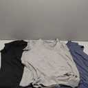 3 Pack Mens Pocket T Shirts Short Sleeve Cotton Shirts for Men Plain Tshirts Casual Lightweight Summer Basic Tees, Size L