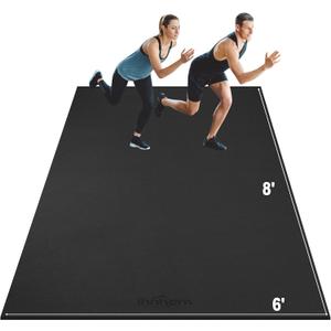 innhom Large Exercise Mat 8' x 6' Workout Mat Gym Flooring for Home Gym Mats Exercise Mats for Home Workout Thick Floor Mat for Fitness