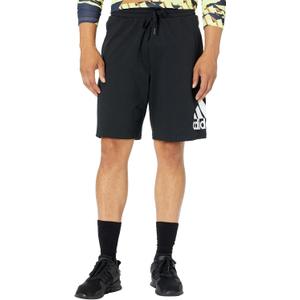 adidas Mens Essentials Logo Shorts Black/White/White Medium (Black, M)