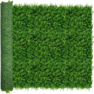 ODTORY Artificial Plants Hedge Wall Panels68x120 Inch (56.7 sqft) UV-Anti Greenery Boxwood Fence Privacy Screen, Faux Ivy Grass Wall with Fake Leaves for Indoor Outdoor Background Covering