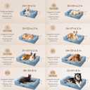 EHEYCIGA Orthopedic Dog Beds Large Sized Dog, Waterproof Washable Pet Bed
Non-Slip Bottom and Egg-Crate Memory Foam XL Dog Couch Bed with Washable Removable Cover, Washed Blue, 41Inch