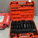 Master 1/2" Drive Impact Socket Set, 67-Piece Standard & Deep Master Impact Socket Set SAE 3/8"-1-1/4" & Metric 8-24mm Socket Set with Ratched Hand, Extension Bar, Reducer, Impact Universal Joint,Cr-V