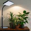 Tabletop Grow Lights for Indoor Plants 25 Watt, Bright Natural Sunlight Full Spectrum Plant Growing Lamps for Houseplants & Bonsai, 4/8/12/16/20H Timer Plant Light Auto On/Off Everyday