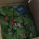 6FT Christmas Garland with Lights,Battery Operated 25 LED 9 Modes with Pine Cones Red Berries Branches Garland Christmas Decorations for Indoor Outdoor Home, Perfect for Festive Xmas Decor