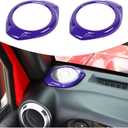 A Pillar Speaker Decoration Cover Trim for Jeep Wrangler JK & Unlimited 2015-2018 Interior Accessories(Purple)