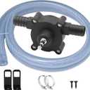 PEISONFFEI Portable Self-Priming Hand Drill Pump for Water and Liquid Transfer Kit with Water Hose Versatile for Home and Outdoor Applications