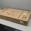 Vaunn Medical Pneumatic Adjustable Overbed Bedside Table with Wheels (Hospital and Home Use) (Black)