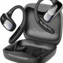 W&P OpenZone - Open-Ear Headphones,Bone Conduction,Wireless Bluetooth Earbuds with Earhook- Liquid Silicone-Water Resistant - Lightweight- 28 Hrs Playtime, Secure for Sports,Gym, Running and Workout