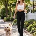 High Waisted Stretchy Jeans for Women, Straight Leg Tummy Control Jeggings | Pull-On Denim Pants, 4 Functional Pockets for Casual Everyday Comfort, XL