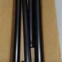 ZYRW Black Shower Curtain Rod 36-84 Inches (3-7ft) Non Rust Adjustable Shower Rod Spring Tension Non Slip No Drilling Stainless Steel Shower Rods for Bathroom Window