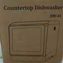 EUHOMY Countertop Dishwasher Portable with 6 Programs, 5L Built-in Water Tank for Apartments & RV, 167 High-Temp, No Hookup Needed, Mini Dishwasher with Baby Care, Air Dry/Quick/ECO/Fruit/Normal Mode
