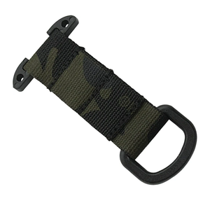 Pack of 2, Nylon Webbing Clip Hanging Belt Clip Carabiner Buckles Nylon D Rings Clip Keychain Keyholder Camping Backpacks Clip