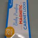 20 Pack Magnetic Cabinet Locks Baby Proofing - Vmaisi Children Proof Cupboard Drawers Latches - Adhesive Easy Installation (Standard)