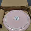 Ceramic Dinnerware Set for 4 | Speckled Stoneware Plates and Bowls with unglazed terracotta | Scratch Resistant, Dishwasher & Microwave Safe Dishes Sets- 12-Pcs Pink