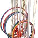 Champion Sports Durable Plastic Hoop Cart, 29 InchL X 19 InchW X 70 InchH