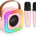 Mini Karaoke Machine for Kids, Girl Toys Gifts, Kids Karaoke Wireless Microphone for 4,5,6,7,8,9,10,11,12 Years Old Boys and Girls Christmas Party Gifts Toys (Purple)