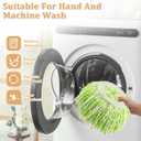 NICEMOVIC 5 Pack Spin Mop Replacement Head for 360 Spin Mop System, Round Shape Standard Universal Size Mop Head, Microfiber Spin Mop Refills Easy Cleaning and Machine Washable