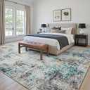 Area Rugs 8x10 Living Room: Large Soft Washable Rug Modern Abstract Anti-Skid Non-Shedding Carpet Indoor Floor Thin Carpets for Bedroom Dining Room Farmhouse Nursery Home Office Multi