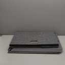 PRANDOM Extra Large Collapsible Storage Bins with Lids [3-Pack] Linen Fabric Foldable Storage Baskets Boxes Organizer Containers Cube with Cover for Bedroom Closet Office Nursery (22.8x15.75x13.8) (Gray)