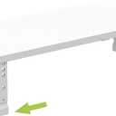 Expandable Stackable Spice Rack Organizer for Kitchen Cabinet,Adjustable Counter Shelf, countertop, Pantry,Cupboard,Bathroom,Bedroom(1Pack/White/Large) (LARGE:10.2"D x 16.7~26.6"W x 6.1"/7.5"H)