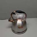 Whistling Stovetop Tea Kettle Food Grade Stainless Steel, Hot Water Fast to Boil for Stove Top-3.0Q (Silver-RW)