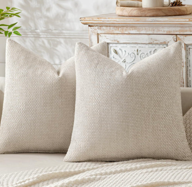 miulee set of 2 pillow covers 18×18"